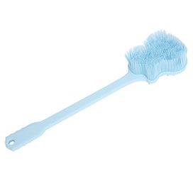 Listing 5 of 5 for silicone back scrubber Bath Body Brush Guitar Shaped Long Handle Double Sides