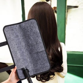 Listing 3 of 7 for 2Pcs Portable Heatproof Mat with Travel Pouch for Flat Iron Curling Iron