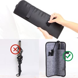 Listing 5 of 7 for 2Pcs Portable Heatproof Mat with Travel Pouch for Flat Iron Curling Iron