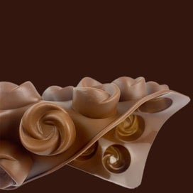 Listing 2 of 3 for Set of 6 Silicone Baking Molds Chocolate Cookie Cake Cupcake Ice Cube Trays