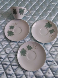 Listing 1 of 3 for Noritake Wild Ivy, 1 cup + 3 saucers