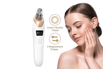 Listing 5 of 8 for 2Pcs Vacuum Blackhead Remover Facial Skin Pore Acne Pimple With 5 Suction Probes
