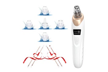 Listing 7 of 8 for 2Pcs Vacuum Blackhead Remover Facial Skin Pore Acne Pimple With 5 Suction Probes