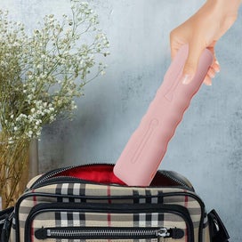 Listing 5 of 6 for Portable Travel Makeup Brush Holder Silicone Makeup Brush Case Bag -Pink