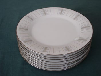 Listing 1 of 4 for 8 Quality Noritake Japan Dinner Plates - Isabella 6531 Pattern, VG Condition.