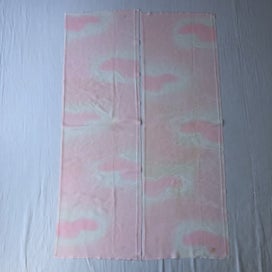 Listing 7 of 20 for Vintage Pink Woven Cloud Japanese Silk Kimono Fabric Panels X2