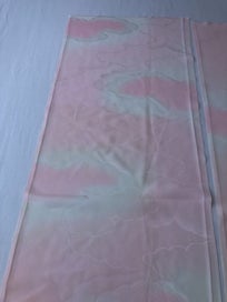 Listing 8 of 20 for Vintage Pink Woven Cloud Japanese Silk Kimono Fabric Panels X2