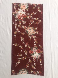 Listing 8 of 16 for Vintage Japanese Fabric Piece Kimono Decorative Floral Silk Panel