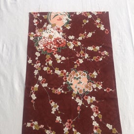 Listing 10 of 16 for Vintage Japanese Fabric Piece Kimono Decorative Floral Silk Panel