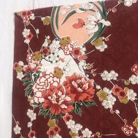 Listing 11 of 16 for Vintage Japanese Fabric Piece Kimono Decorative Floral Silk Panel