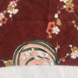 Listing 13 of 16 for Vintage Japanese Fabric Piece Kimono Decorative Floral Silk Panel