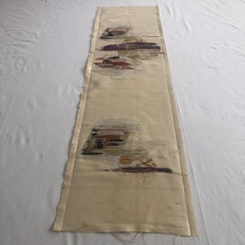 Listing 8 of 20 for Japanese Woven Silk Panel Vintage Textile Art Woven Obi Panel