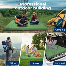 Listing 3 of 9 for Mountview Double Camping Sleeping Mattress Widened Inflating Air Mat Pillow Bag