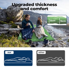 Listing 4 of 9 for Mountview Double Camping Sleeping Mattress Widened Inflating Air Mat Pillow Bag