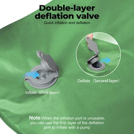 Listing 6 of 9 for Mountview Double Camping Sleeping Mattress Widened Inflating Air Mat Pillow Bag