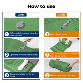 Listing 9 of 9 for Mountview Double Camping Sleeping Mattress Widened Inflating Air Mat Pillow Bag