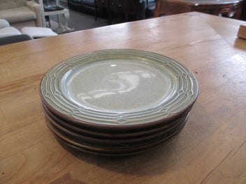 Listing 3 of 6 for 5 x Bing & Grondahl Jens Quistgaard Stoneware "Rune" Side Plate No. 618