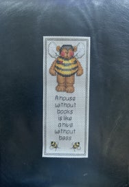 Listing 2 of 2 for "Teddy-bee” or “Teddy-bug” - Cross Stitch Bookmark