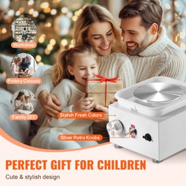 Listing 4 of 15 for Mini Pottery Wheel Electric Ceramic Wheel Machine 0-320RPM Speed White