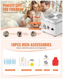 Listing 9 of 15 for Mini Pottery Wheel Electric Ceramic Wheel Machine 0-320RPM Speed White
