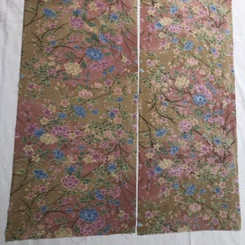 Listing 10 of 13 for Vintage Japanese Silk Floral Kimono Panels Fabric X2 Pieces