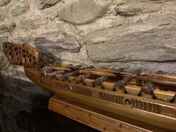 Listing 7 of 8 for WAKA TAUA (MAORI CANOE) just over one metre long!