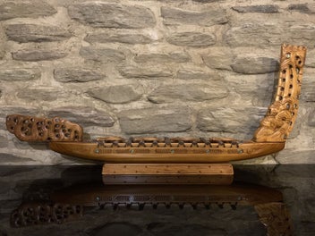 Listing 8 of 8 for WAKA TAUA (MAORI CANOE) just over one metre long!
