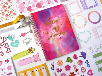 Listing 7 of 10 for DIY Journal Kit Girls Scrapbook Diary Handbooks Gifts Arts Crafts Supplies