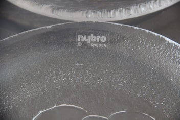 Listing 5 of 11 for Nybro Bohus Sweden Six Crystal Handmade Plates Boxed