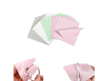 Listing 3 of 11 for 10-50pcs Polish Polishing Cloth Silver Color Cleaning Polishing Cloth Soft