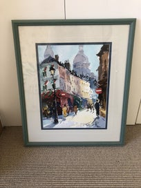 Listing 1 of 5 for Gaston De Vel - Rue Des Norvins Paris Watercolour