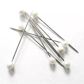 Listing 5 of 16 for 100pcs/box 36mm Round Pearl Head Dressmaking Pins Weddings Corsage Florists
