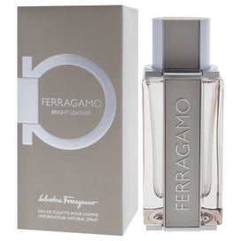 Listing 4 of 4 for Salvatore Ferragamo Bright Leather for Men 3.4 oz EDT Spray