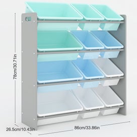 Listing 4 of 7 for Kids Toy Storage Organizer Playroom Tidy-Up - Brand New NZ Stock