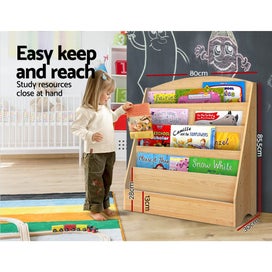 Listing 4 of 6 for Keezi 5 Tiers Kids Bookshelf Magazine Shelf Rack Organiser Bookcase Display