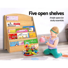 Listing 5 of 6 for Keezi 5 Tiers Kids Bookshelf Magazine Shelf Rack Organiser Bookcase Display