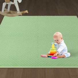 Listing 8 of 8 for Kids Play Mat Floor Baby Crawling Mats Foldable Waterproof Carpet Green