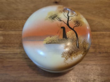 Listing 2 of 6 for NORITAKE “SUNSET WINDMILL” TRINKET DISH