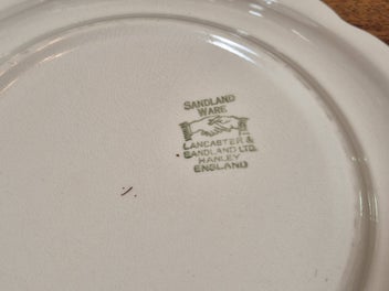 Listing 2 of 3 for SANDLAND WARE “FOUR WAYS INN” PLATE