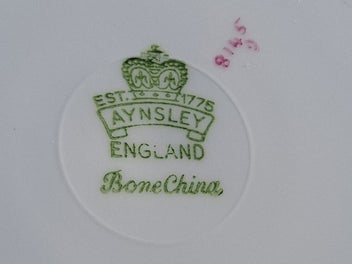 Listing 5 of 8 for Aynsley, Bailey, Pink cabbage roses dinner plate