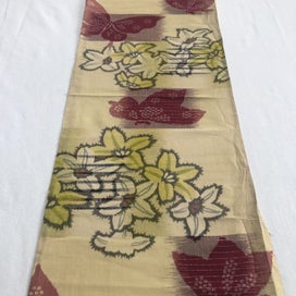 Listing 5 of 18 for Vintage Woven Silk Japanese Kimono Panel Fabric Piece