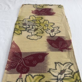 Listing 6 of 18 for Vintage Woven Silk Japanese Kimono Panel Fabric Piece
