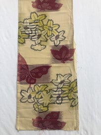 Listing 8 of 18 for Vintage Woven Silk Japanese Kimono Panel Fabric Piece