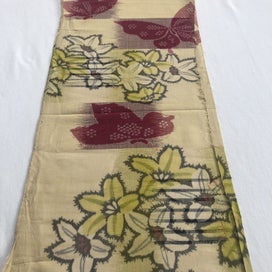 Listing 13 of 18 for Vintage Woven Silk Japanese Kimono Panel Fabric Piece