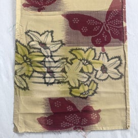 Listing 14 of 18 for Vintage Woven Silk Japanese Kimono Panel Fabric Piece