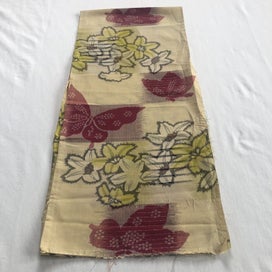 Listing 17 of 18 for Vintage Woven Silk Japanese Kimono Panel Fabric Piece