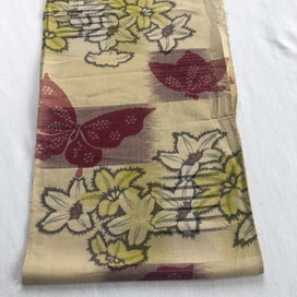 Listing 16 of 18 for Vintage Woven Silk Japanese Kimono Panel Fabric Piece