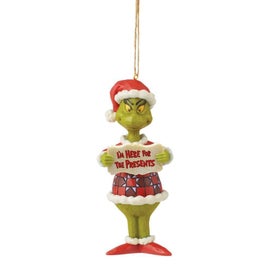 Listing 1 of 2 for Dr Seuss The Grinch by Jim Shore - Grinch I'm Here Hanging Ornament