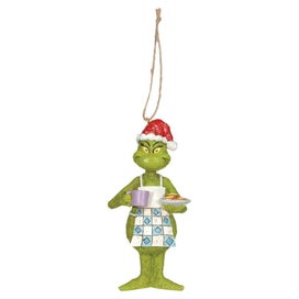 Listing 1 of 2 for Dr Seuss The Grinch by Jim Shore - Grinch In Apron With Cookies Hanging Ornament