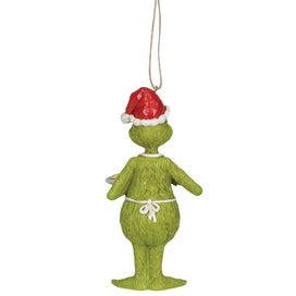 Listing 2 of 2 for Dr Seuss The Grinch by Jim Shore - Grinch In Apron With Cookies Hanging Ornament